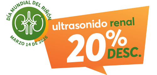 Ultrasonido renal 20 porciento de descuento durante marzo 2026